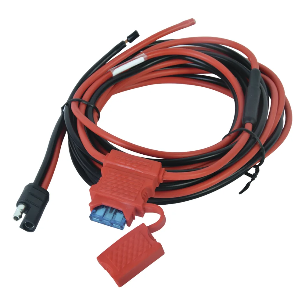 Arnés de Corriente 12 V / 20 A con Portafusible y Fusible de 15 A / Cable 3 m (9.8 ft) Calibre 14 AWG / Radios Móviles Motorola GM300, PRO3100, PRO5100, PRO7100, CDM750, CDM1250, CDM1550, EM200, EM400