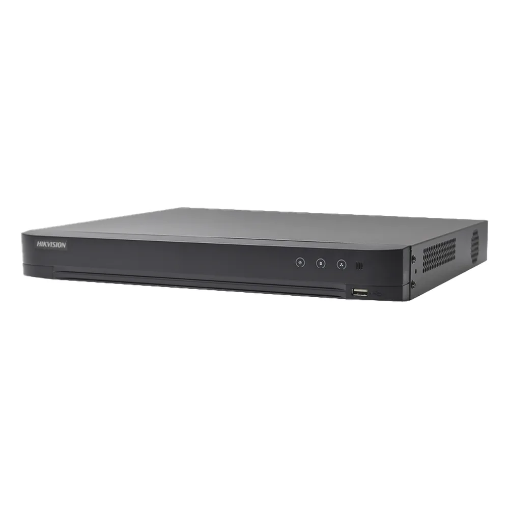 [Audio Bidireccional] DVR 32 Canales TurboHD + 8 Canales IP / 5 Megapixel Lite - 3K Lite / Acusense / Reconocimiento Facial  / Audio por Coaxitron / 2 Bahías de Disco Duro / H.265+ / Salida de Video en Full HD