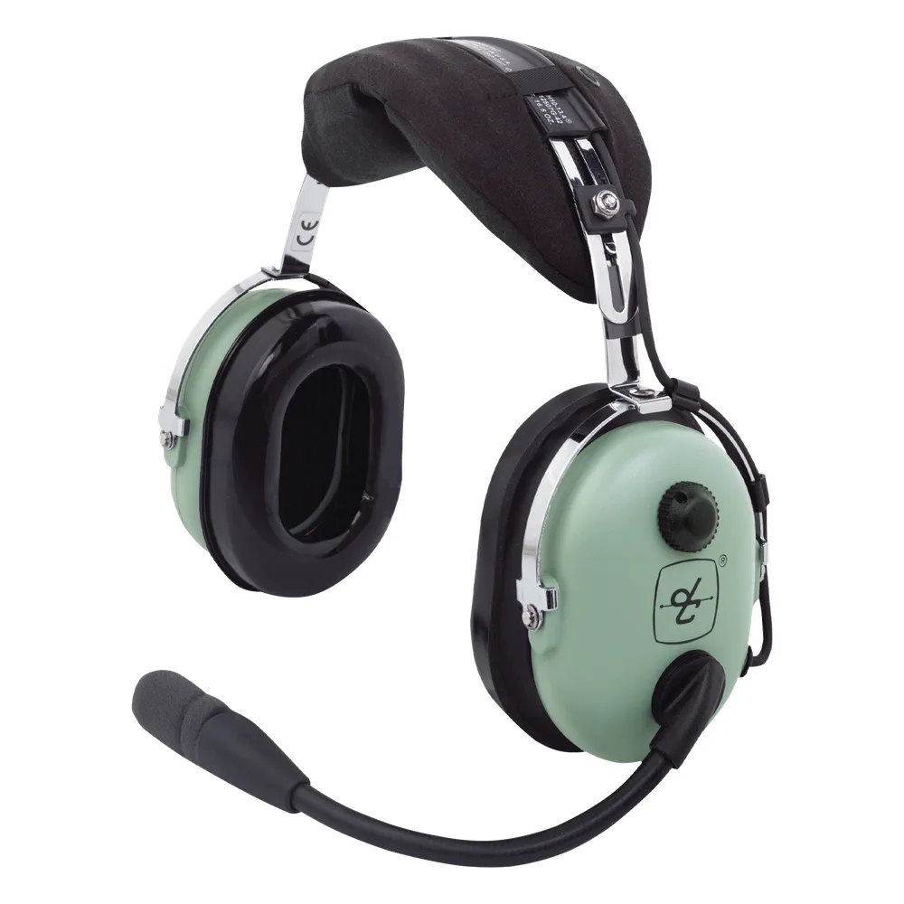 Auriculares de ala fija con atenuación de ruido pasivo para aviación general
