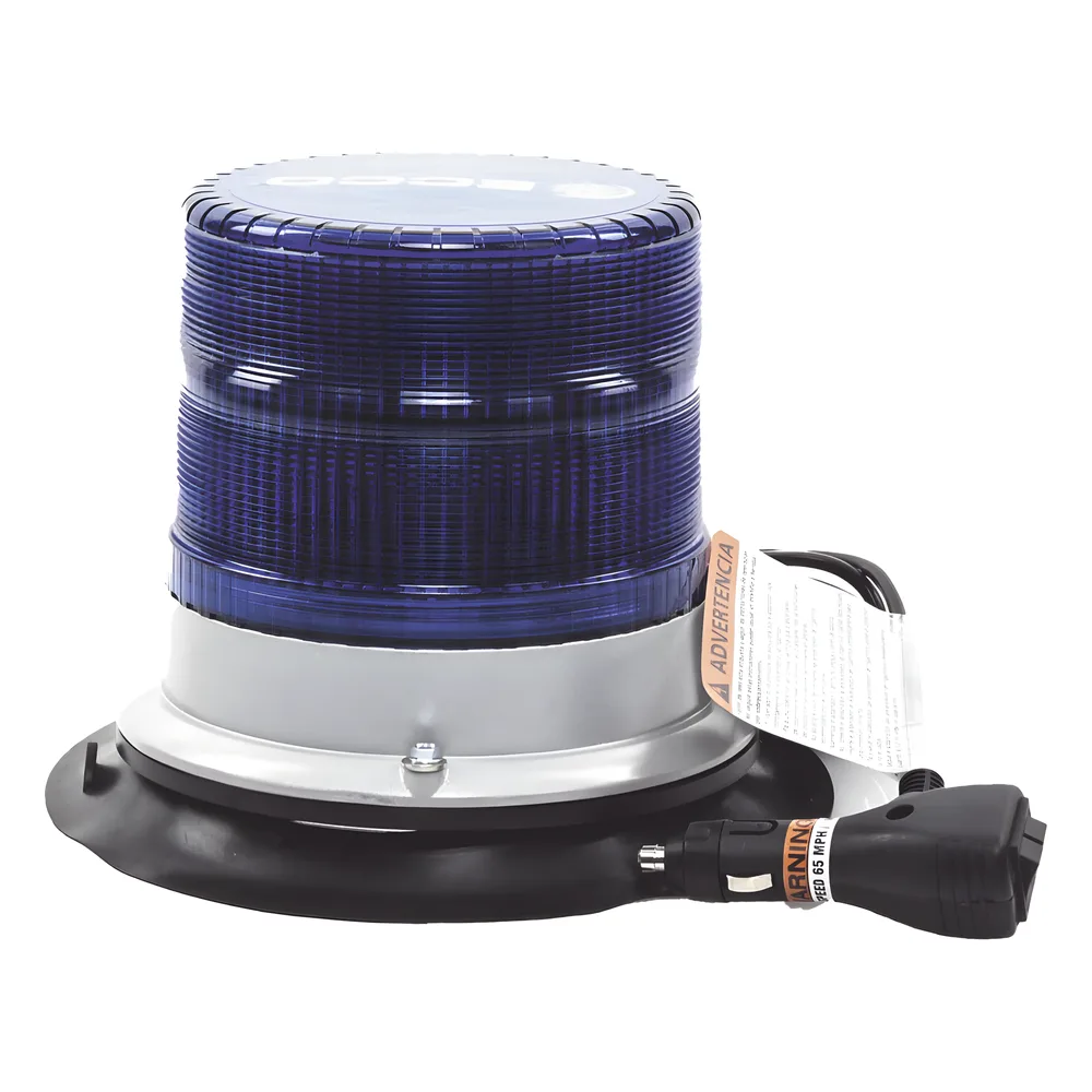 Baliza led pulso, 12-24vdc, 11 patrones de flash, montaje de imán de vacío, azul – vista 4