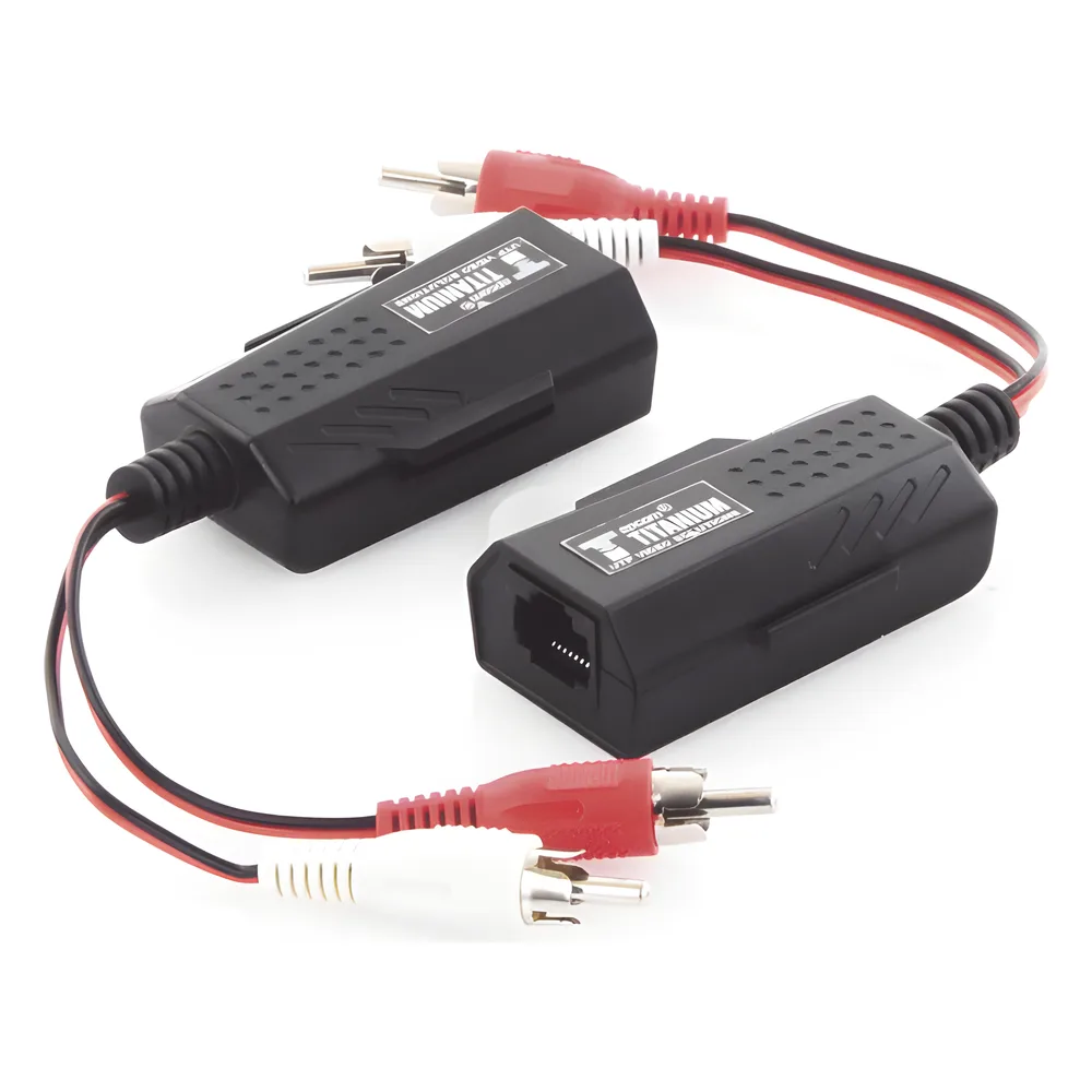 Balun Extensor de Audio Analogo Estereo RCA a RJ45 / Distancia 800 Metros (2625 Pies) / Cable CAT5-6 / Conector 100% Cobre / Protección TVS, Calidad Premium – vista 3