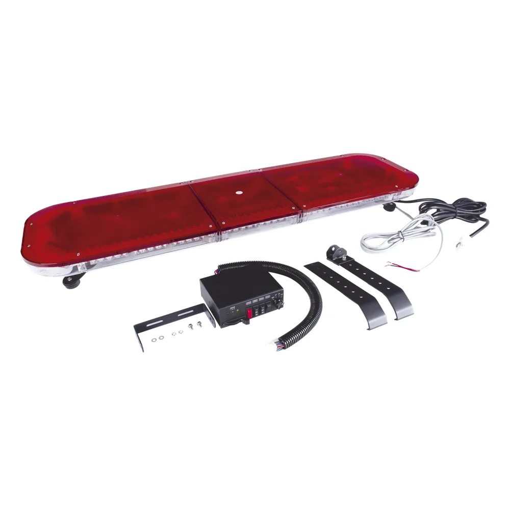 Barra de luces LED de 47" con 86 LED de alta potencia, color rojo, ideal para equipar ambulancias y unidades de bomberos – vista 6