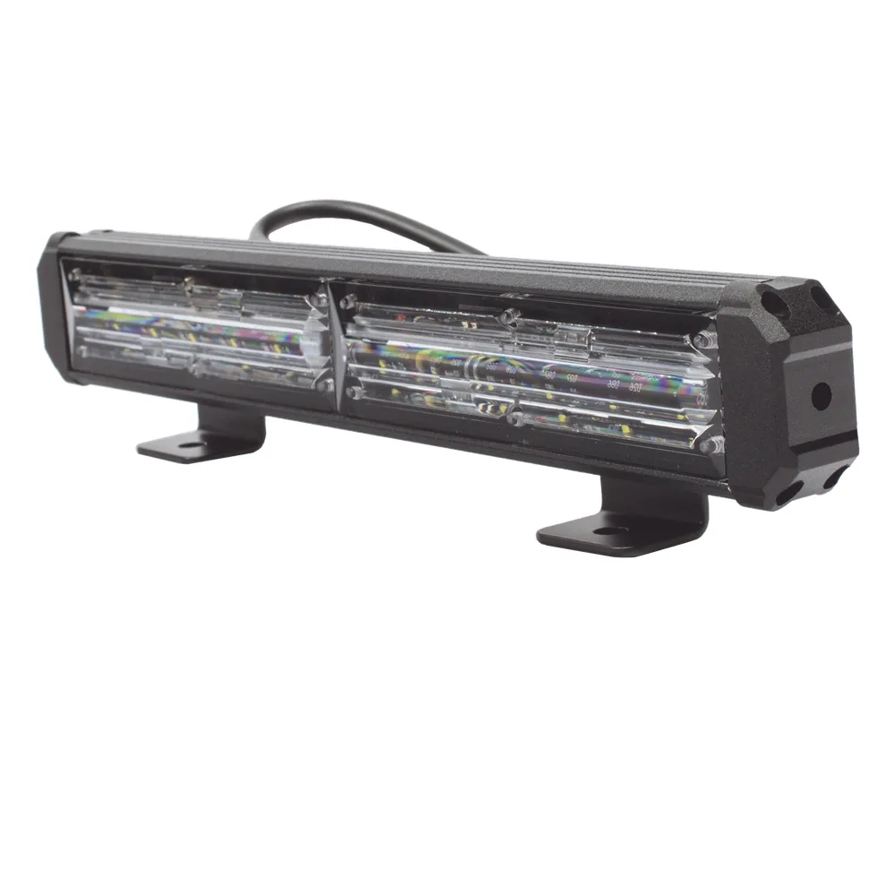 Barra de Luz de Advertencia, 2 Módulos de 6 LED, 11 Pulgadas Ámbar – vista 3