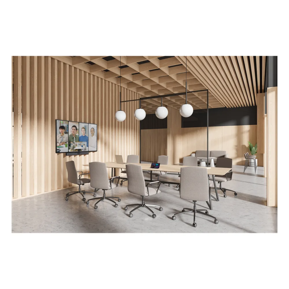 Barra de Videoconferencia Yealink A40 para Salas Medianas con Android Integrado Compatible con Teams Rooms, Zoom Rooms, RingCentral Rooms y BYOD- Incluye Control Remoto VCR11 – vista 3