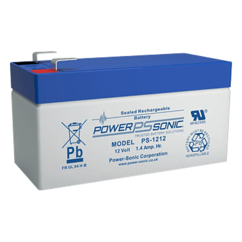 Batería 12V, 1.4AH, Para Respaldo, Tecnologías AGM/VRLA, 5 Años Vida Útil, Terminales F1, Reconocida UL