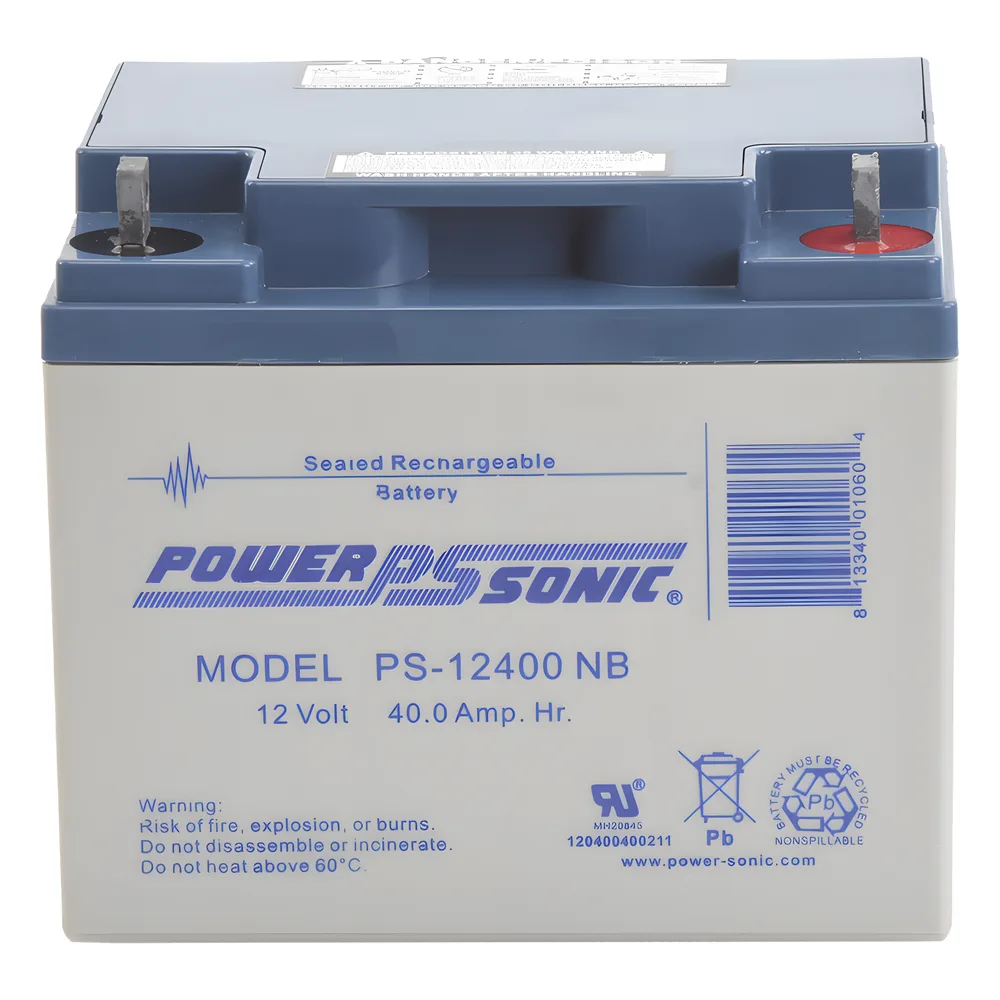 Batería 12V, 40AH, Para Respaldo, Tecnologías AGM/VRLA, 5 Años Vida Útil, Terminales NB, Reconocida UL