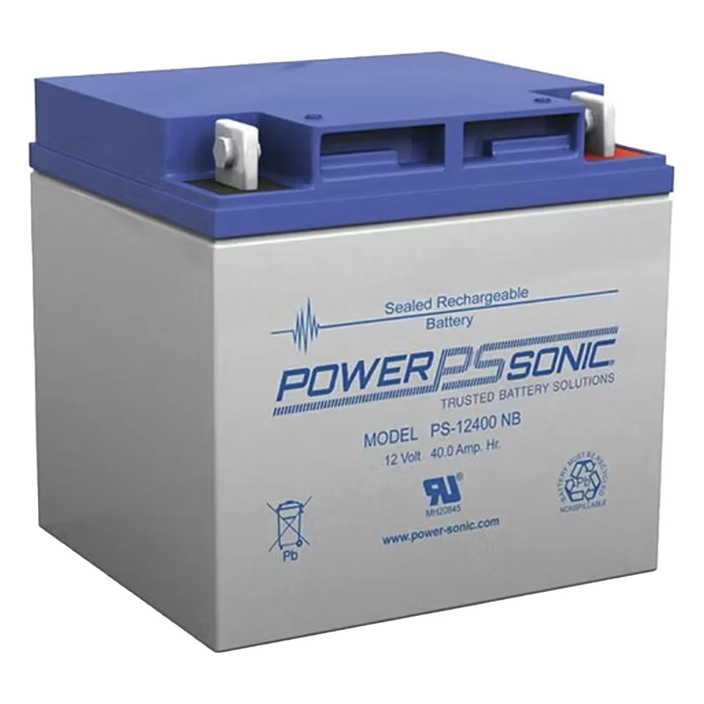 Batería 12V, 40AH, Para Respaldo, Tecnologías AGM/VRLA, 5 Años Vida Útil, Terminales NB4, Reconocida UL