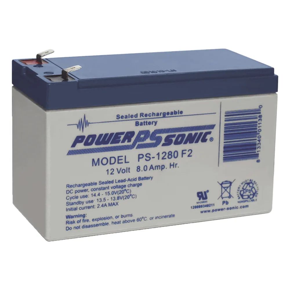 Batería 12V, 8AH, Para Respaldo, Tecnologías AGM/VRLA, 5 Años Vida Útil, Terminales F2, Reconocida UL