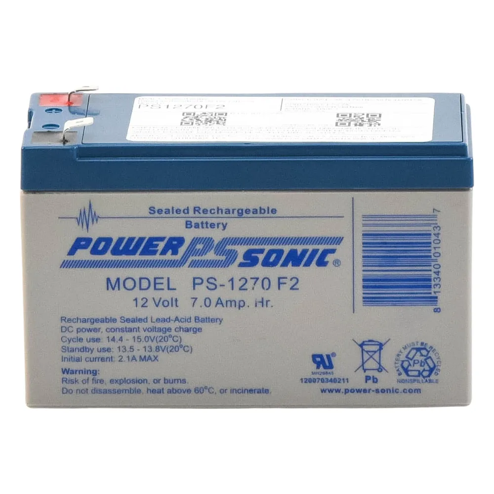 Batería 12V Recargable, 12AH, Para Respaldo, Tecnologías AGM/VRLA, 5 Años Vida Útil, Terminales tipo F2, Reconocida UL , Sin Mantenimiento, Sin Derrames – vista 3
