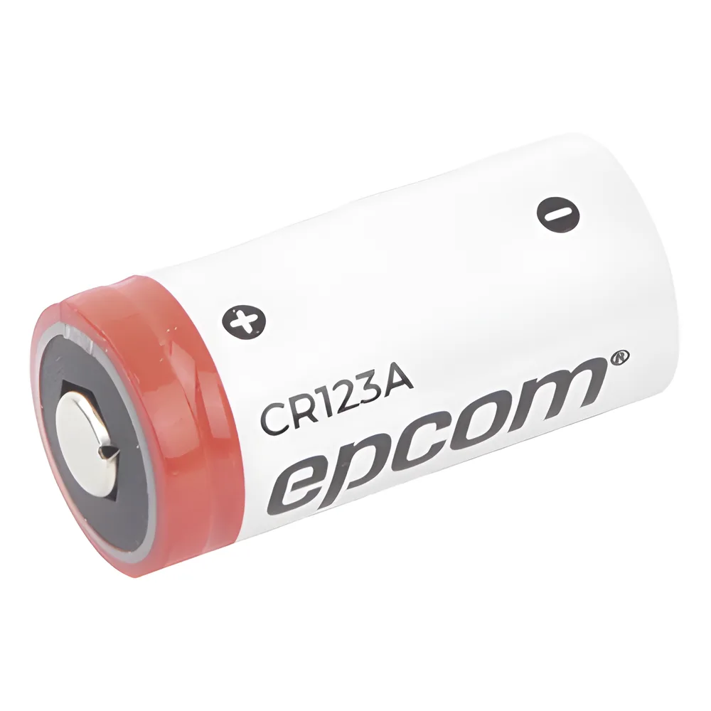 Batería de Litio CR123A / 3V / 1300 mAh / No Recargable / Acero Inoxidable / Operación -40°C a +60°C