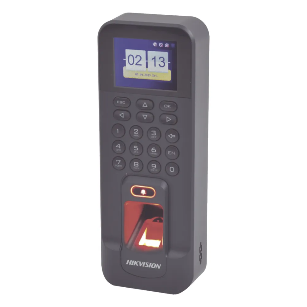 Biométrico WiFi de Acceso y Asistencia Compatible con APP Hik-Connect (P2P) / Soporta Biometrico Esclavo RS-485 / Lectura de Huella y Tarjetas EM / TCP/IP / 150,000 Eventos / Relevador para Chapa y Reportes de Asistencia – vista 2