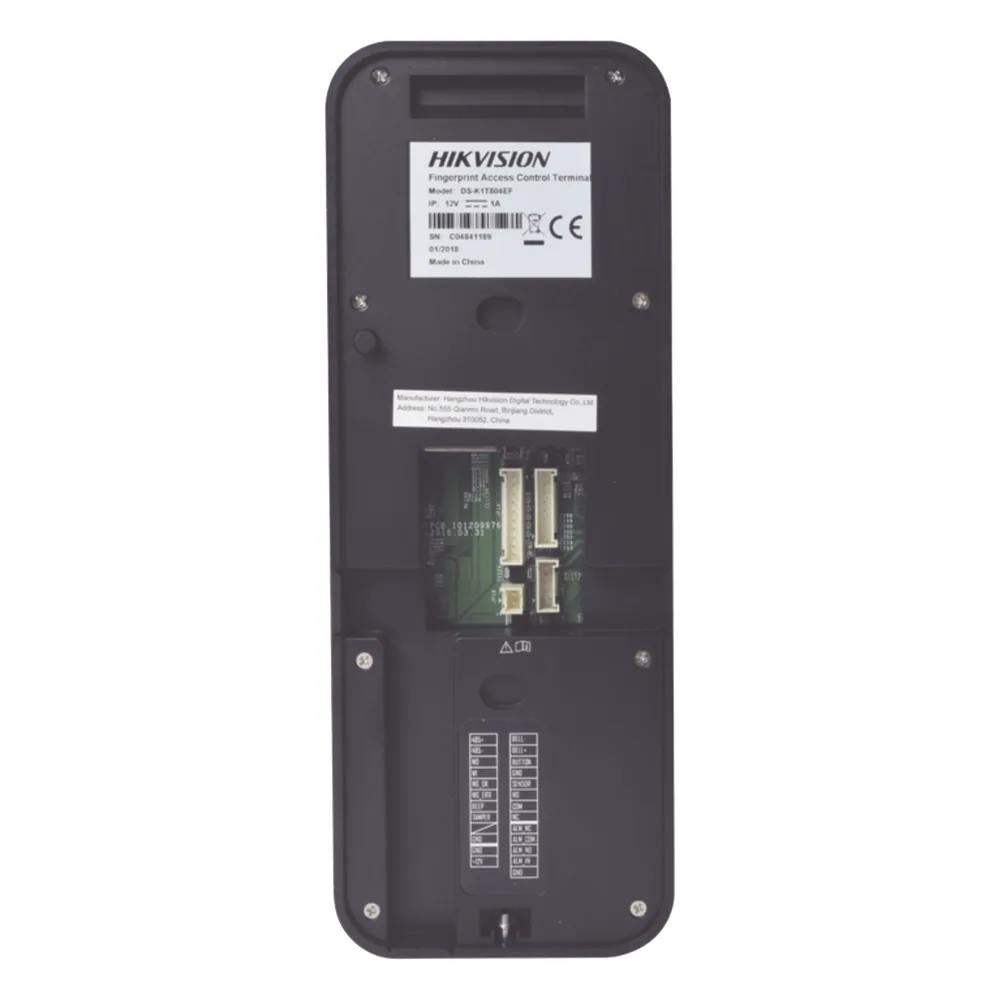 Biométrico WiFi de Acceso y Asistencia Compatible con APP Hik-Connect (P2P) / Soporta Biometrico Esclavo RS-485 / Lectura de Huella y Tarjetas EM / TCP/IP / 150,000 Eventos / Relevador para Chapa y Reportes de Asistencia – vista 3