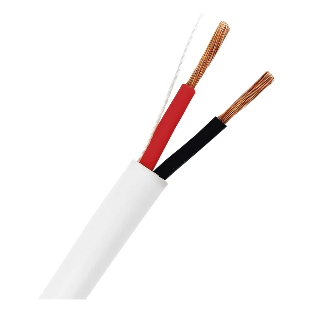 Bobina de 152 m (500 ft) / Cable para Bocina 2x14 AWG / Libre de Oxígeno / Blanco