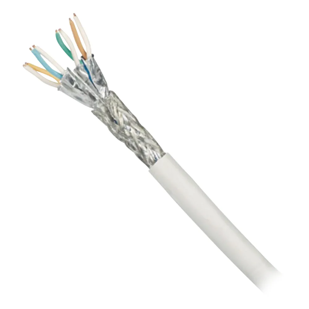 Bobina de Cable Blindado S/FTP de 4 Pares, Cat7, Inmune a Ruido e Interferencias, LSZH (Bajo Humo, Cero Halógenos), Color Blanco, Bobina de 500 Metros (1640 Pies) – vista 4