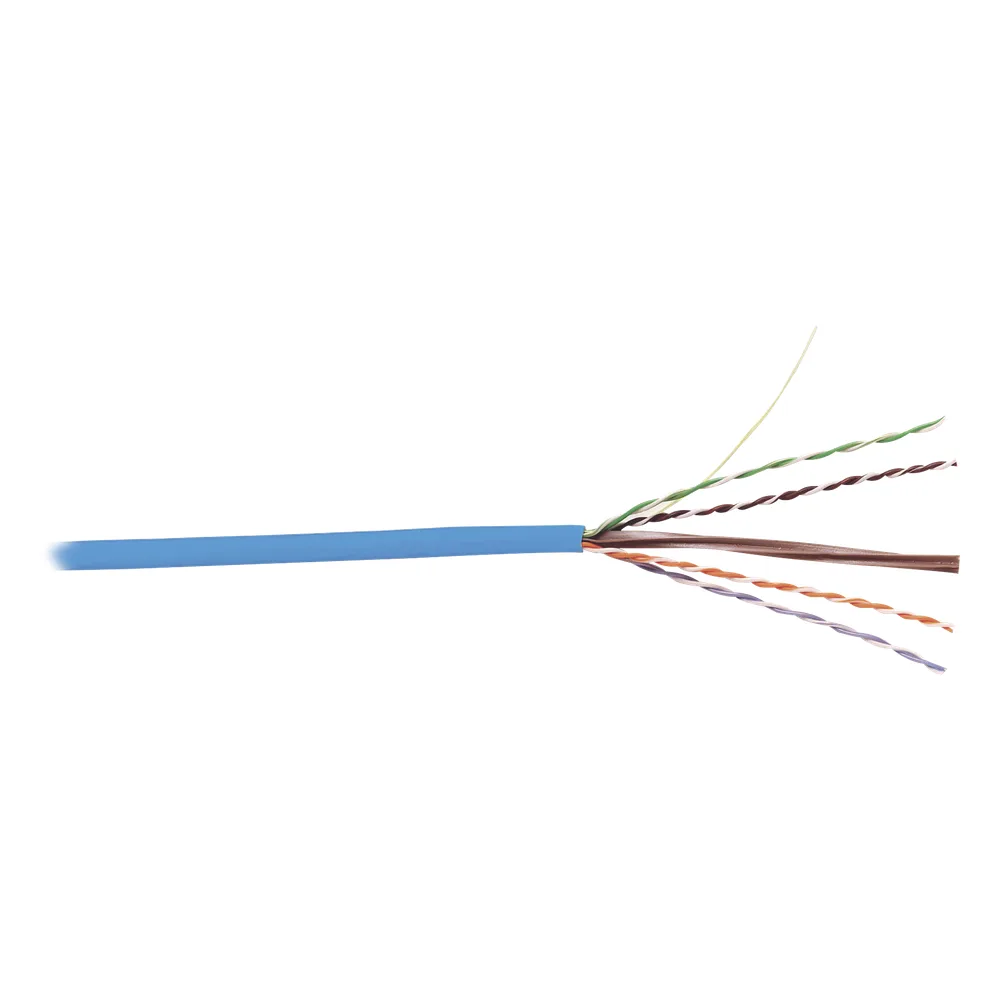 Bobina de Cable UTP Cat6, 23 AWG de 4 Pares, Alto Desempeño, PVC (CMR), 305 Metros (1000 Pies) Reelex (Color: Azul) – vista 3