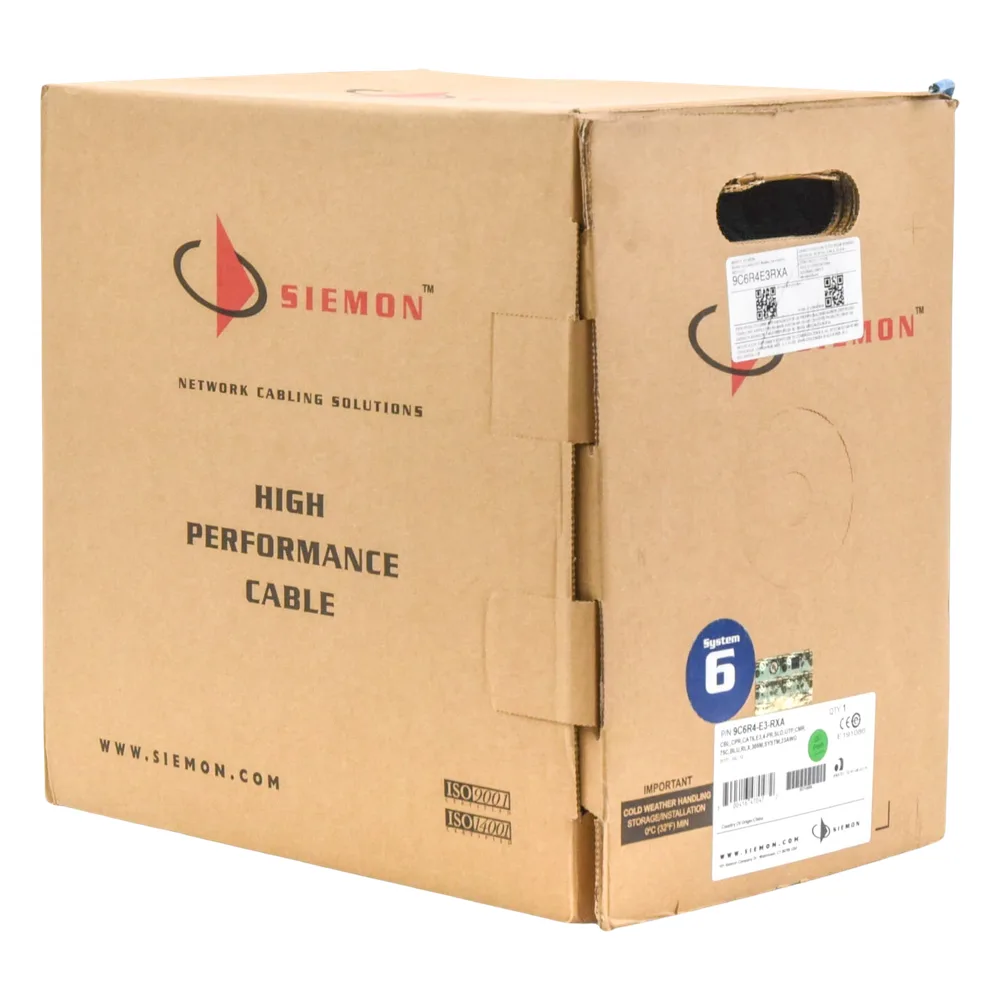 Bobina de Cable UTP Cat6, 23 AWG de 4 Pares, Alto Desempeño, PVC (CMR), 305 Metros (1000 Pies) Reelex (Color: Azul) – vista 4