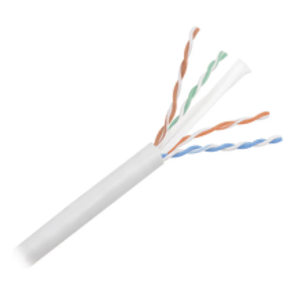 Bobina de Cable UTP de 305 Metros (1000 Pies) de Cobre, NetKey, Gris Claro, Categoría 6 (24 AWG), 1000Mbps, Riser (CMR), de 4 Pares – vista 3
