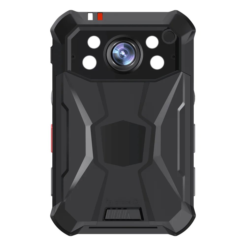 Body Camera Portátil / Grabación 2K a 30 fps / 40 MP Fotos / IP68 MIL-STD-810G / 4G WiFi GPS / 64 GB / Pantalla 2.4" LCD / PTT y SOS