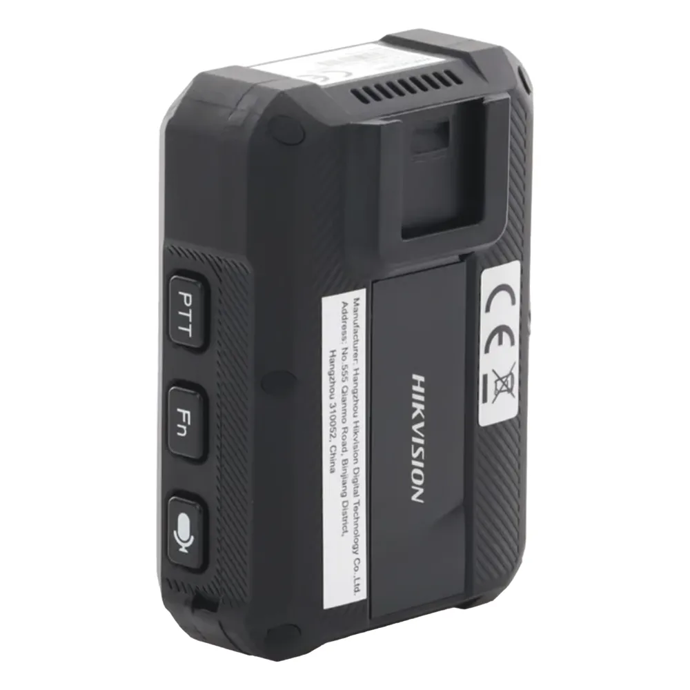 Body Camera Portátil Hikvision DS-MCW40B / FullHD 1080p / 4G + WiFi + GPS / 128 GB / IP68 / 135° / H.265 / 12 Horas de Batería – vista 2