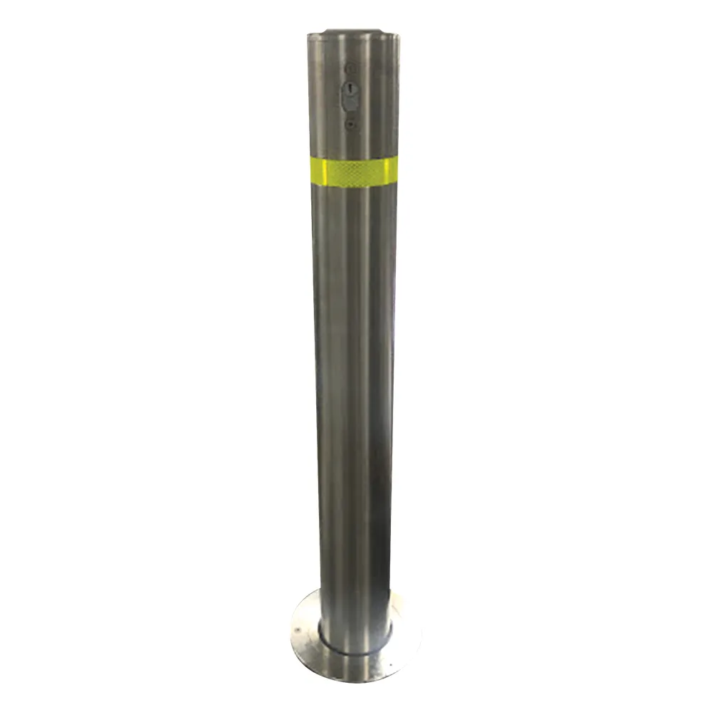 Bolardo retráctil de Acero Inoxidable de 900 mm de Altura / Ideales para delimitación vehicular y peatonal