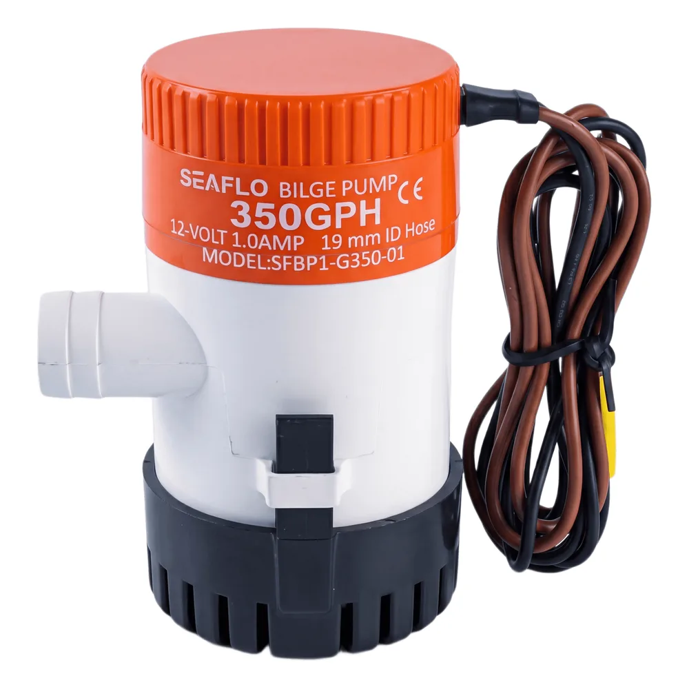 Bomba Achique SEAFLO SFBP1-G35-01 / 350 GPH (1325 LPH) / 12V CD / No Automática / Anti-Airlock / Sellos Herméticos / Filtro Removible