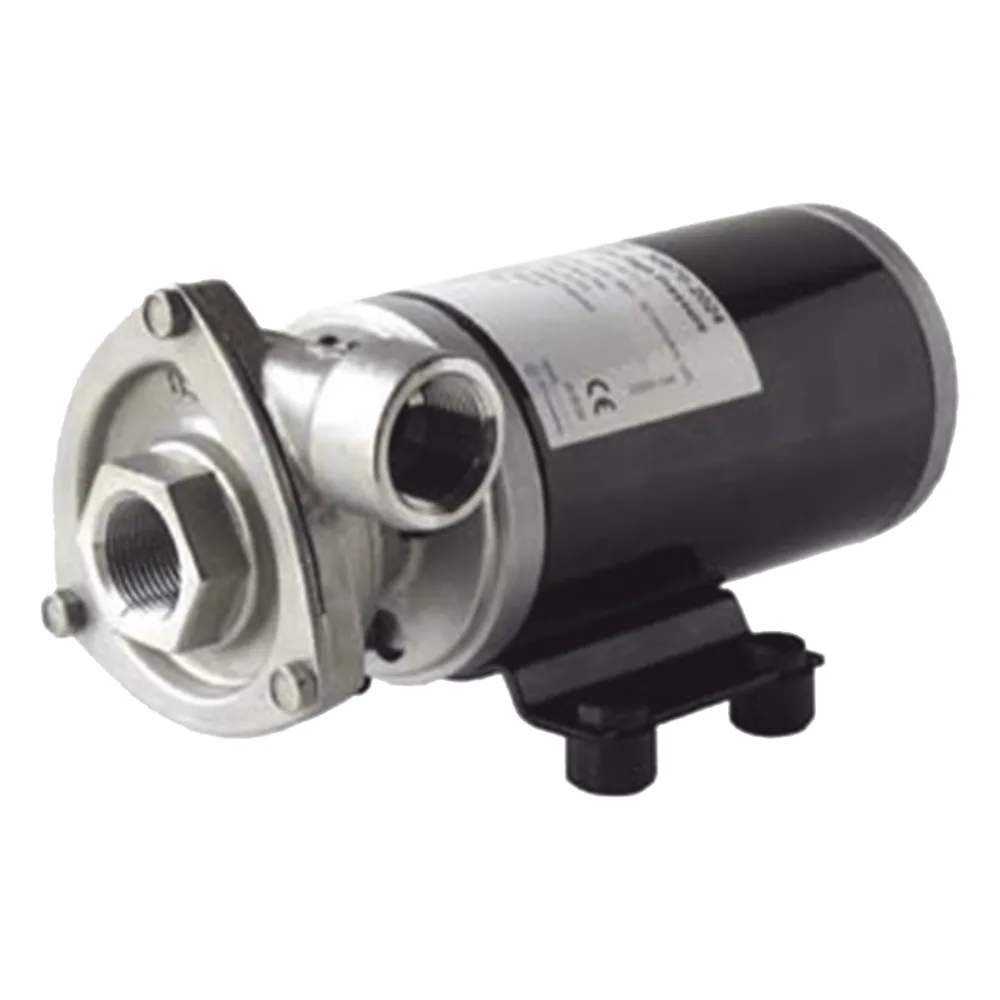 Bomba centrifuga Cyclone de alta presión a 12 Vcd, caudales de 21 GPM, presión máxima de 17 psi, en acero inoxidable – vista 2