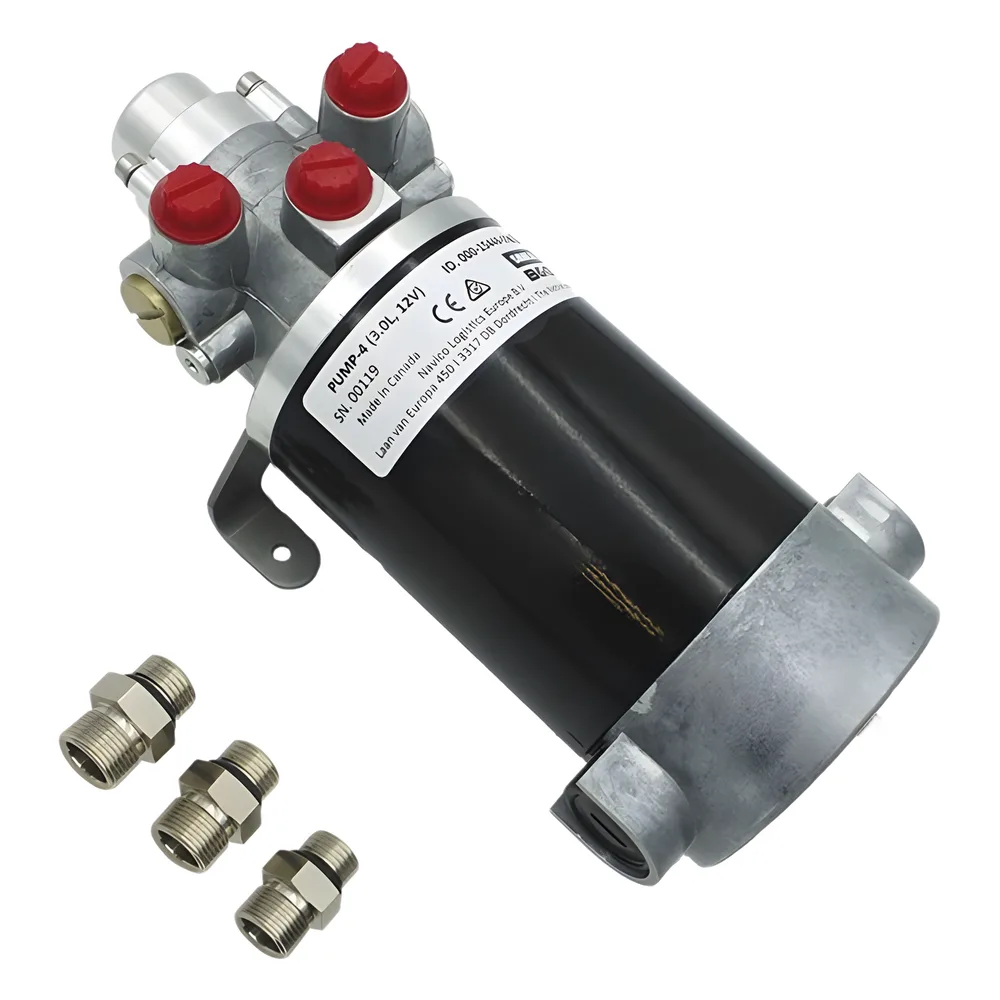Bomba Hidráulica de Engranajes PUMP-4 / 12 V CC / Reversible / Caudal 3.0 L/min / Desplazamiento Cilindro 290-960 cc / Conexiones ORB / Compatible con SteadySteer / Requiere Sistema NAC-3 o AC42