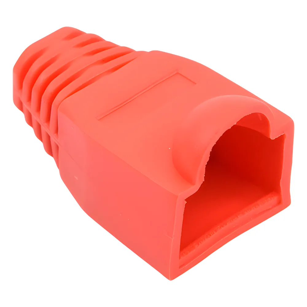 Bota Plástica para Protección de Plug RJ45, Color Rojo – vista 2