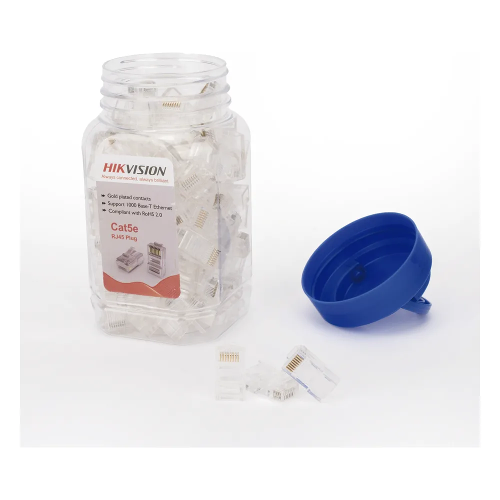 Bote con 100 Piezas de Plug Modular RJ45 / Cat 5e / Chapado en Oro a 30 Micras / Sin Blindaje / Fácil Instalación / Uso Interior / Soporta Norma TIA-568B / Cumple con RoHS 2.0 – vista 4