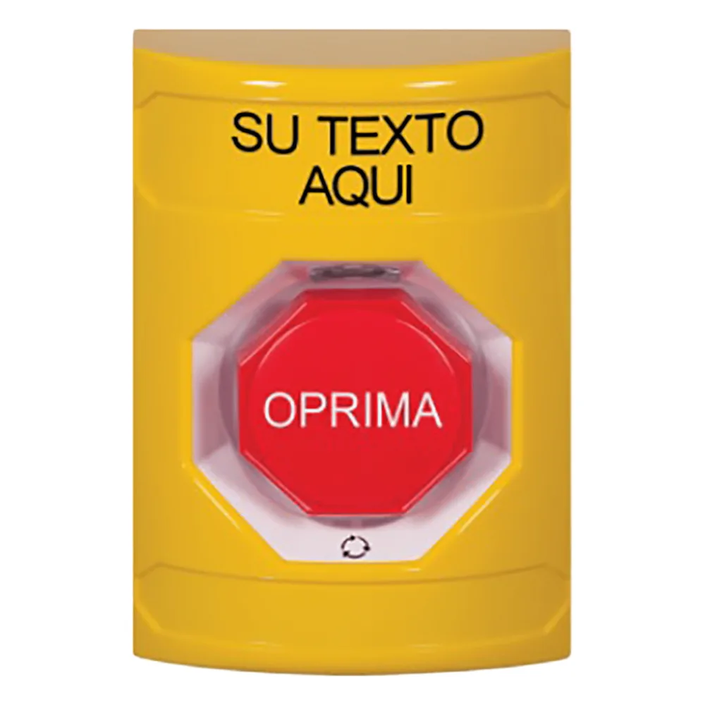 Botón de Texto Personalizado en Español, Girar para restablecer