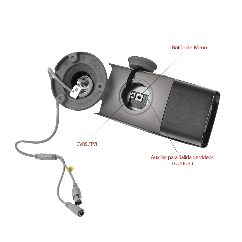 Bullet TURBO 1080p / CLIMAS EXTREMOS / Lente Mot. 2.8 a 12 mm / IR EXIR Inteligente 40 mts / Exterior IP66 / Híbrida / WDR Real 120 dB – vista 3