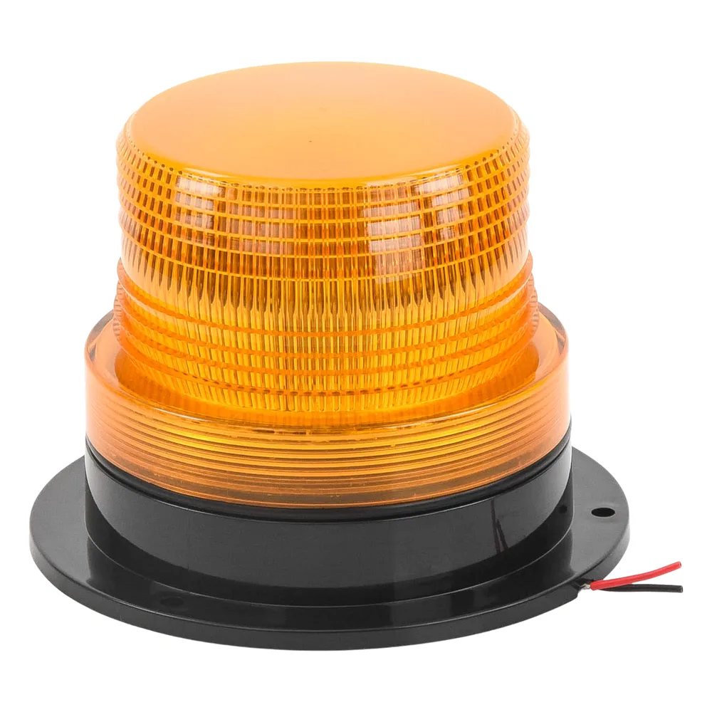 Burbuja brillante  de Larga Vida Útil con 8 LEDs, color ámbar, domo ámbar, 12Vcd – vista 2