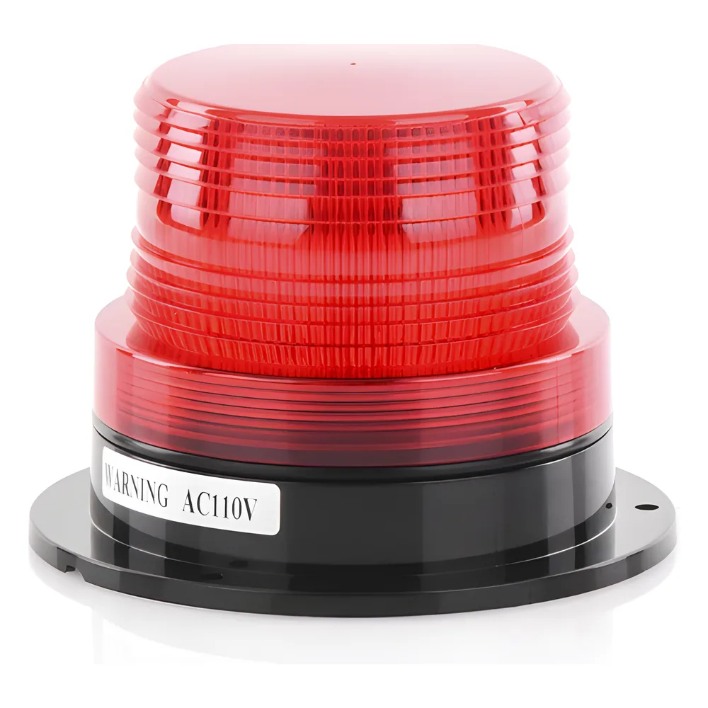 Burbuja Brillante de Larga Vida Útil, con 8 LEDs Color Rojo, Domo Rojo, 110 Vca – vista 4