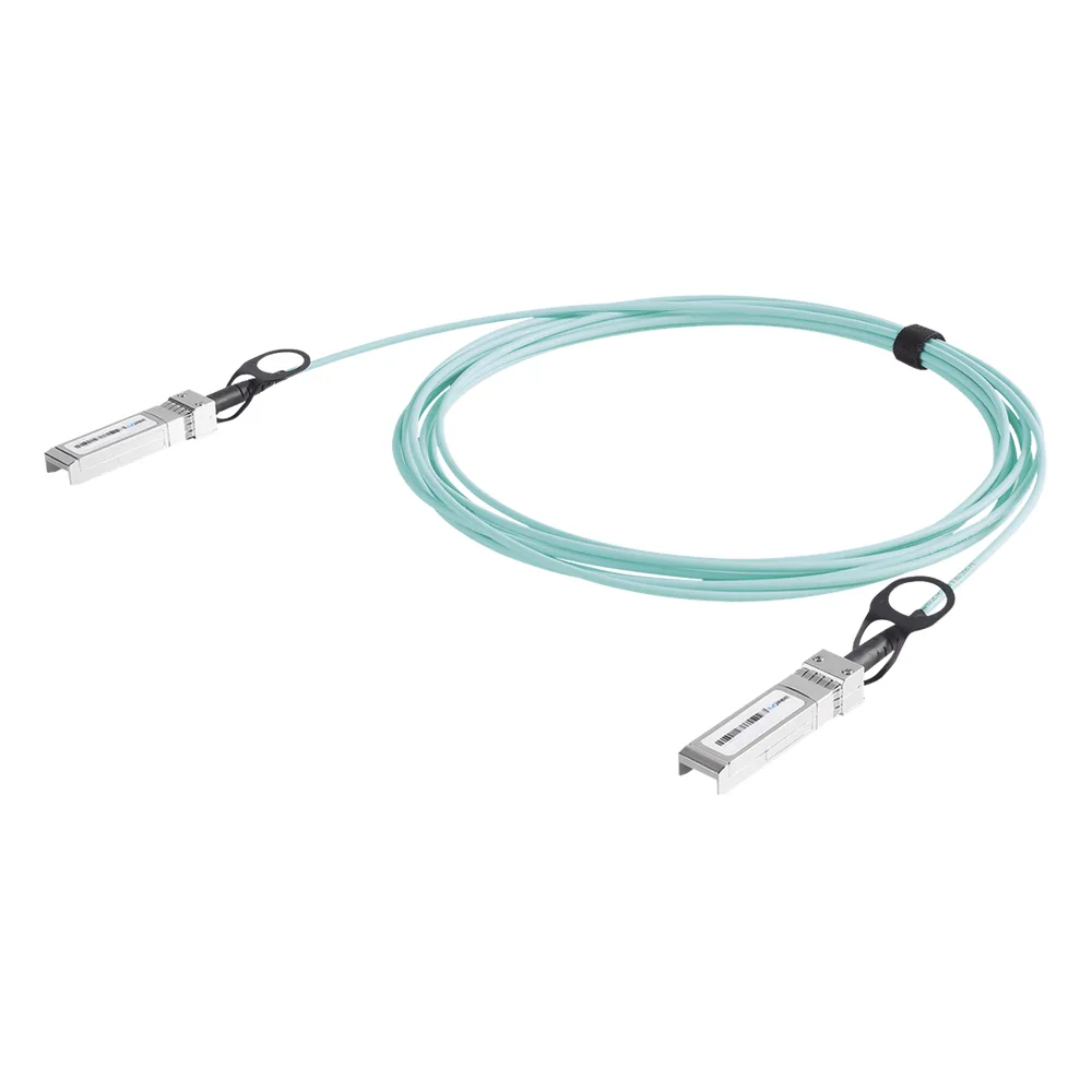 Cable AOC SFP+ de 1&10 Gbps a 1&10 Gbps / Cable de fibra óptica Activo / Longitud: 50 metros