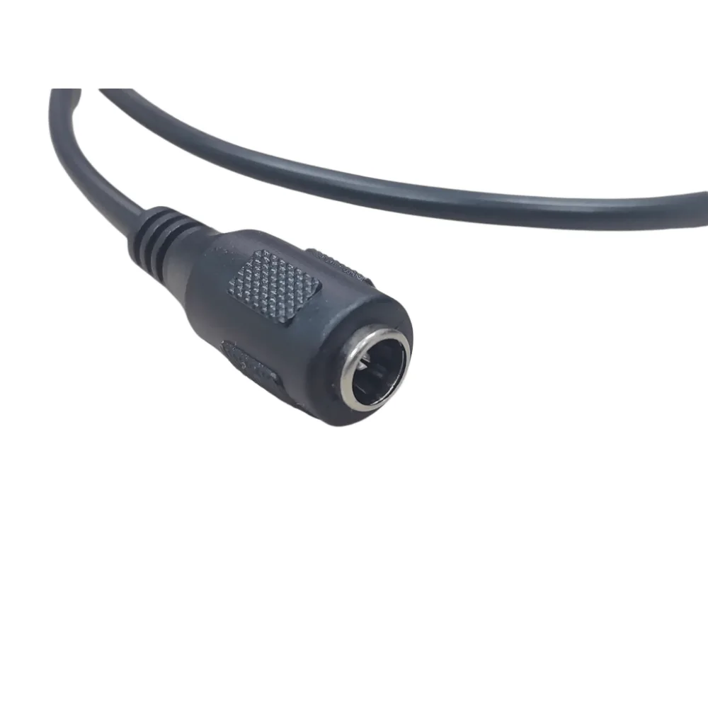 Cable con Conector Macho (Pigtail) / Forro Negro | Alimentación para Vcc con Puntas Libres | Polarizado | Largo 22 cm (8.66 Pulgadas) | Calibre 22AWG. – vista 4