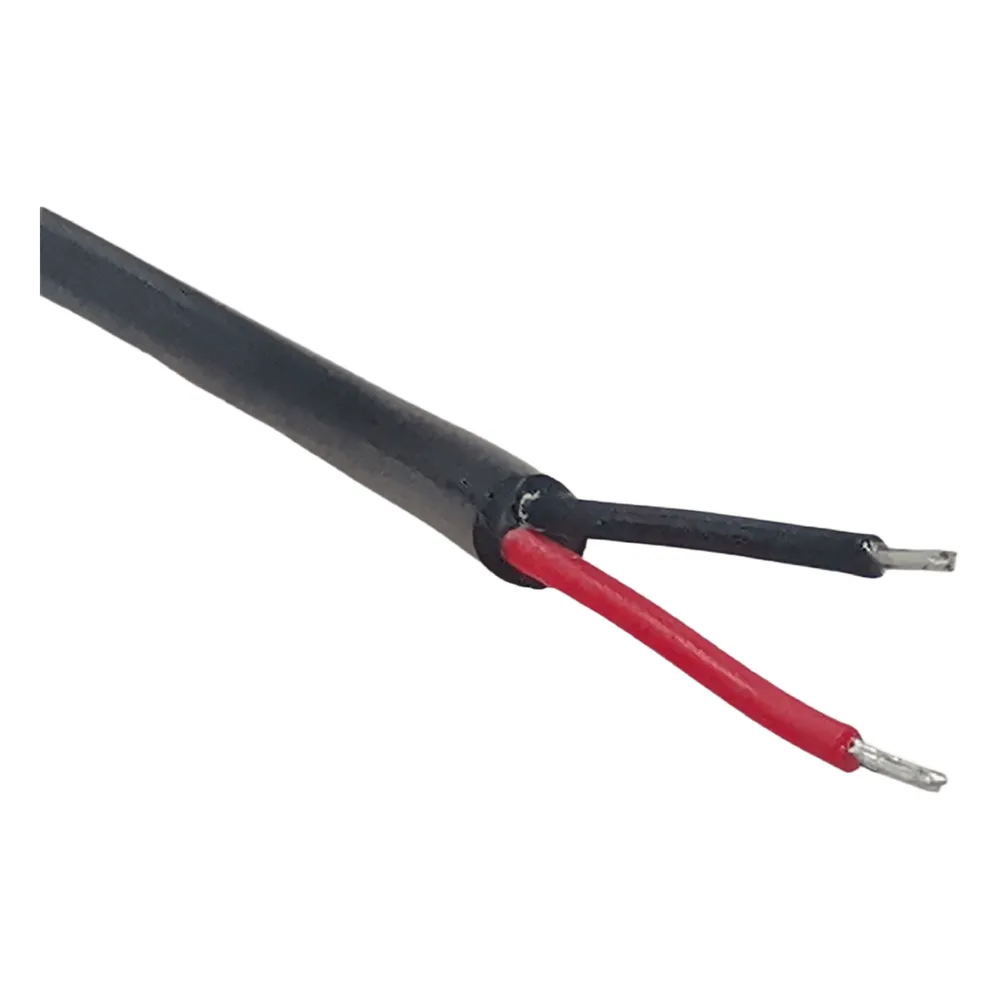 Cable con Conector Macho (Pigtail) / Forro Negro | Alimentación para Vcc con Puntas Libres | Polarizado | Largo 22 cm (8.66 Pulgadas) | Calibre 22AWG. – vista 5