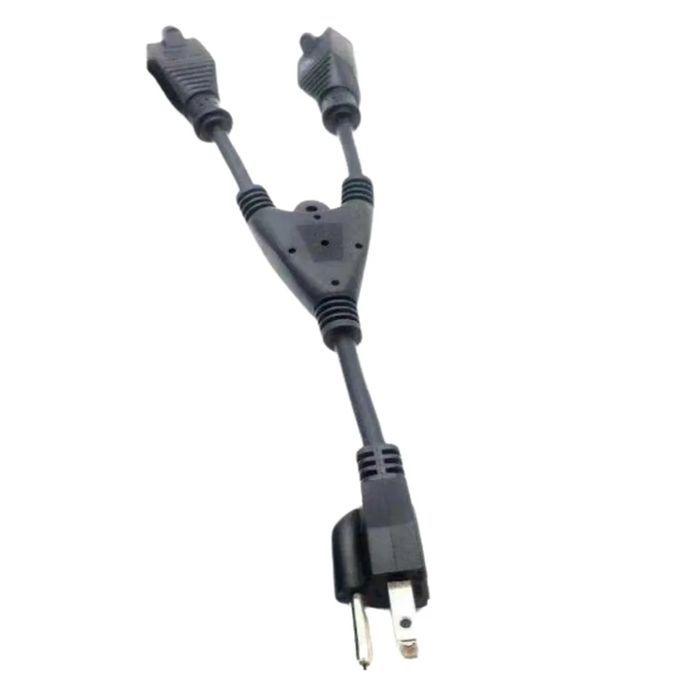 Cable con derivación Vca / 1 Entrada macho Vca / 2 salidas hembra Vca – vista 2