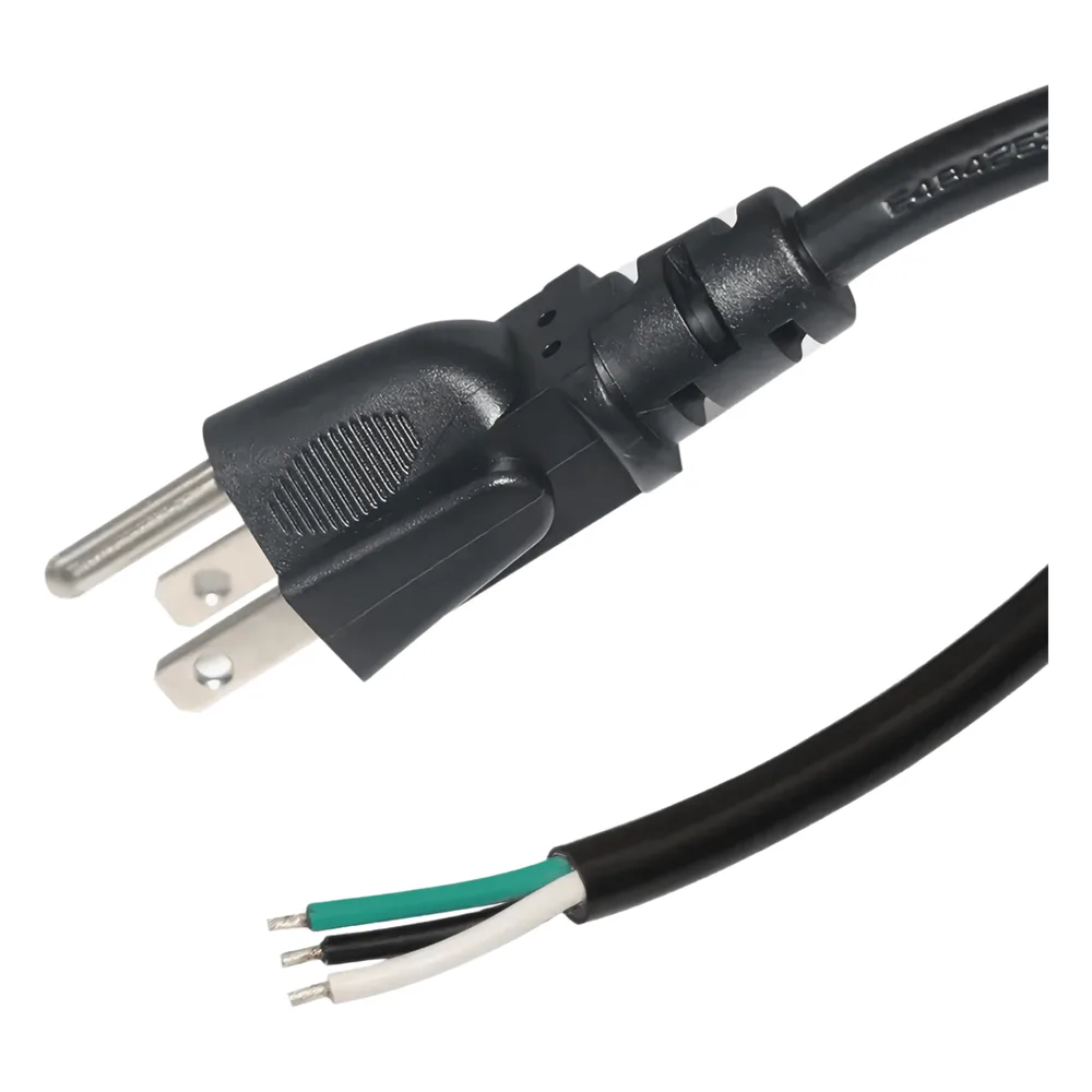 Cable de Alimentación Eléctrica para 120-240 Vca | 1.8 Metros (5.91 Pies) | 3 Fases | Cables Libres