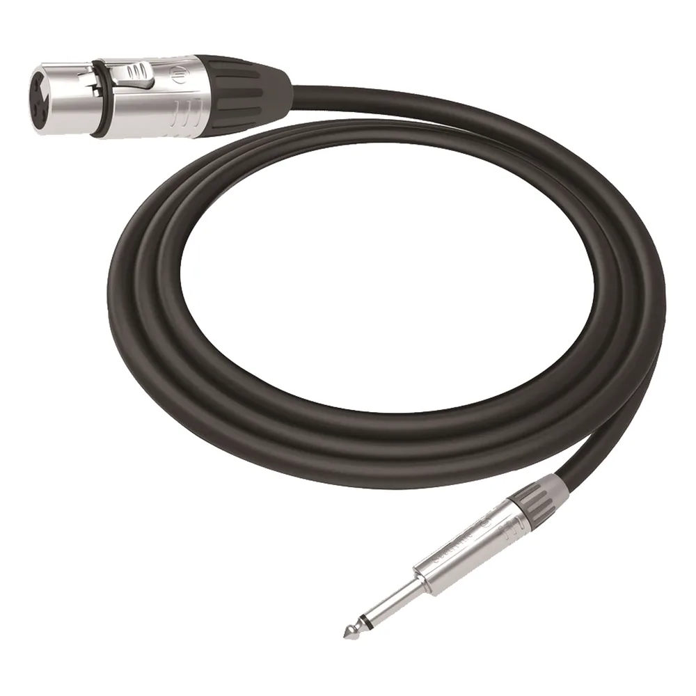 Cable de Audio | XLR 3 Polos Hembra a Plug 1/4 in mono | Conector Seetronic Serie M SCMF3 - MP2X | Longitud 5m