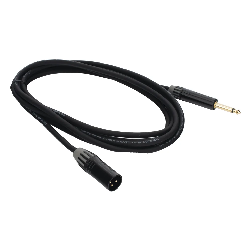 Cable de Audio | XLR 3 Polos Macho a Plug 1/4 in mono | Conector Seetronic Serie M SCMF3 - MP2X | Longitud 3m – vista 4