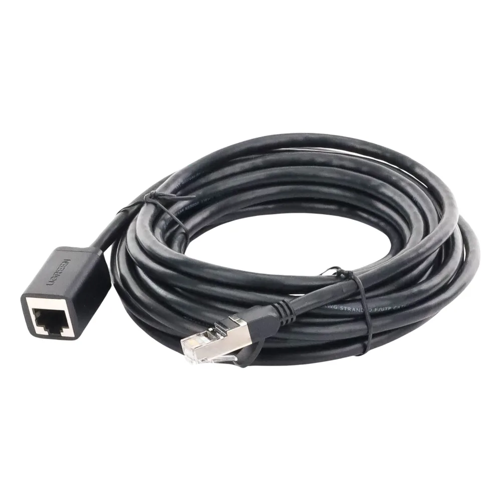 Cable de Extensión Cat6 RJ45 F/UTP / Macho a Hembra / 5 Metros (16.40 Pies) / Método de Conexión 568B / Velocidad de Transmisión 1000Mbps / Ancho de Banda del Canal 250MHz / Caja de Cobre / Negro – vista 3