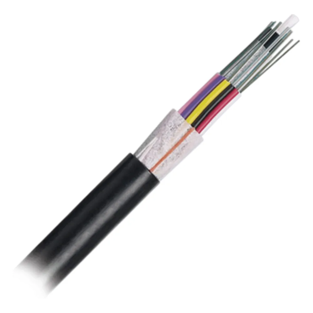 Cable de Fibra Óptica 12 Hilos, OSP (Planta Externa), No Armada (Dieléctrica), MDPE (Polietileno de Media Densidad), Multimodo OM3 50/125 Optimizada, Precio Por Metro