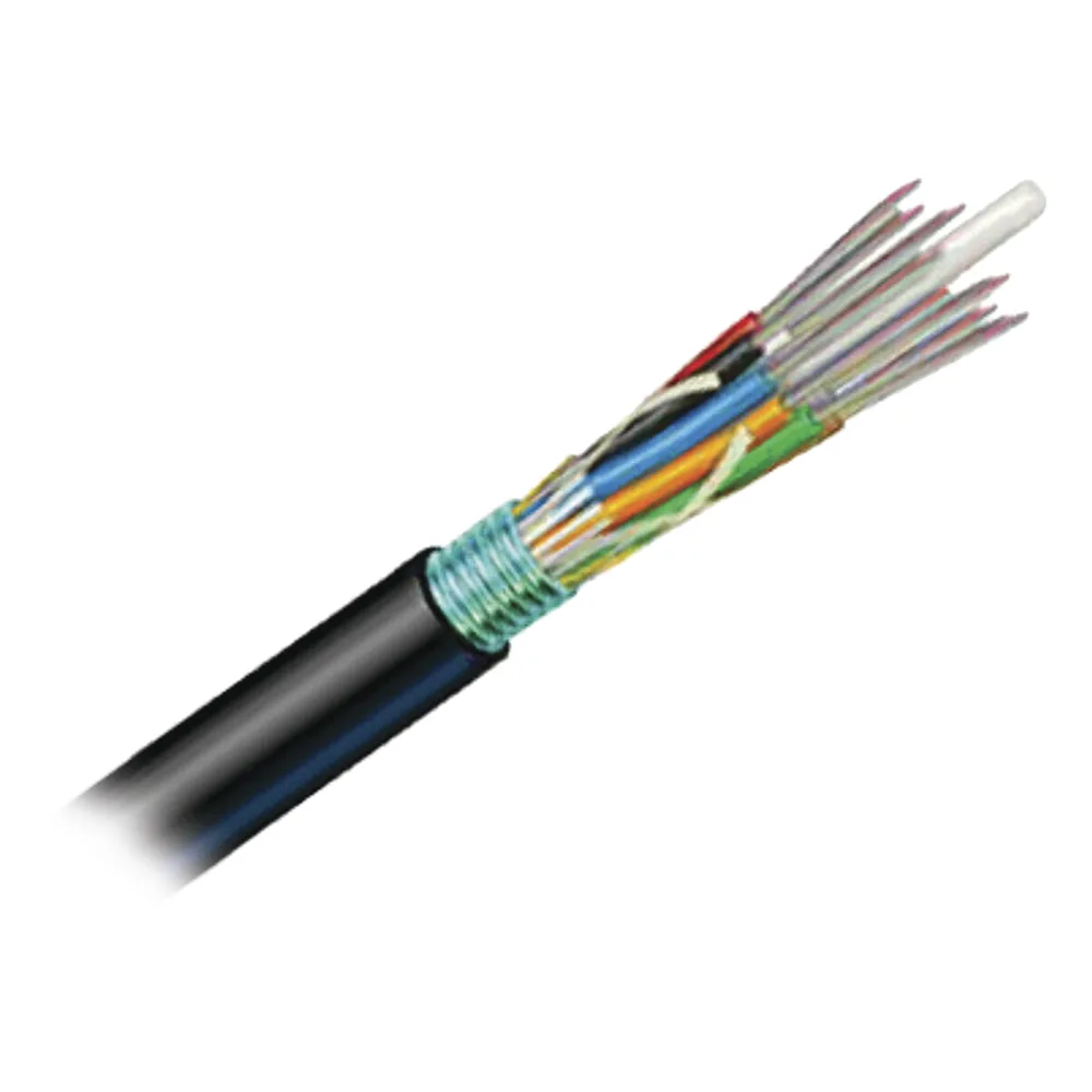 Cable de Fibra Óptica de 12 Hilos, OSP (Planta Externa), No Armada, Gel, MDPE (Polietileno de Media Densidad), Monomodo OS2, 1 Metro (3.28 Pies)