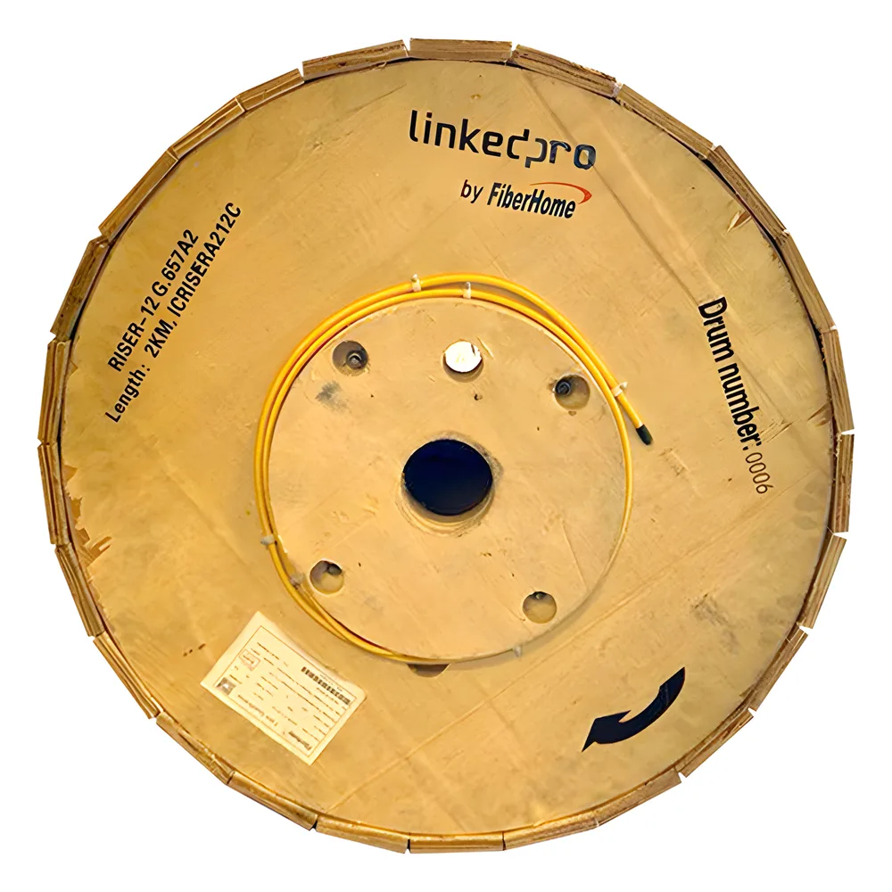 Cable de Fibra Óptica Monomodo, 12 hilos, para Interior, Tight Buffer 900µm, OFNR Riser, Dieléctrica – vista 2