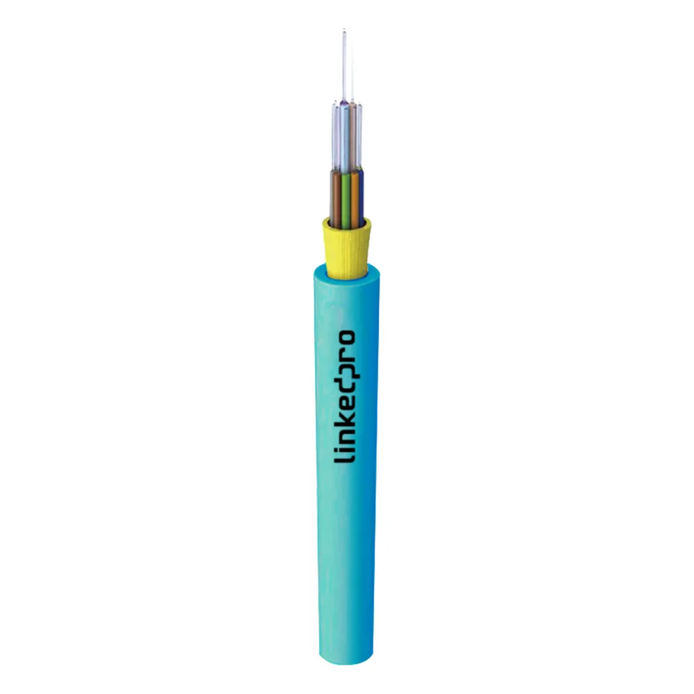 Cable de Fibra Óptica Multimodo OM3 50/125, 6 Hilos, para Interior, Tight Buffer 900µm, OFNR Riser, Dieléctrica, Precio Por Metro, (Hasta 2000 Metros en un Solo Tramo de Cable)