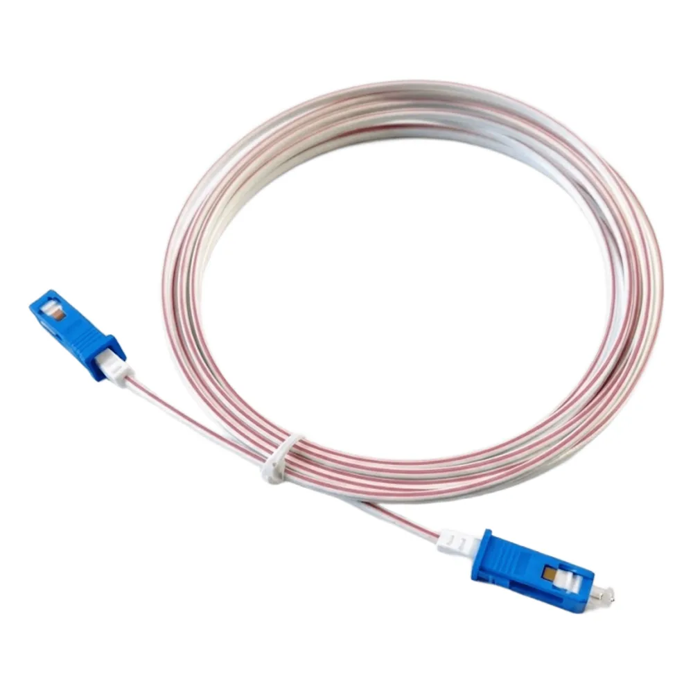 Cable de Fibra Óptica POF Monomodo / Conectores SC/UPC - SC/UPC / Interior / Fibra G.657A2 / Cobre 26 AWG / 20M