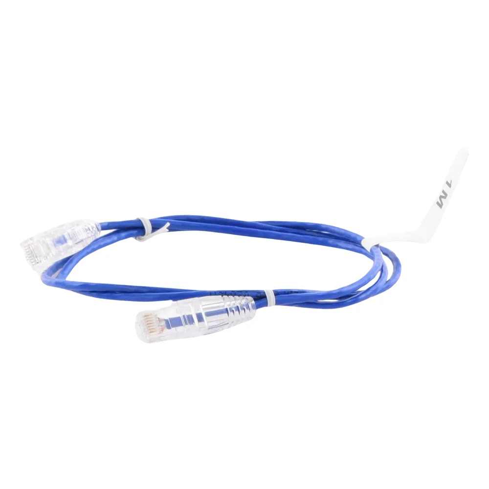 Cable de Parcheo Slim UTP Cat6 - 1 Metro (3.28 Pies), Azul, Diámetro Reducido (28 AWG) – vista 4