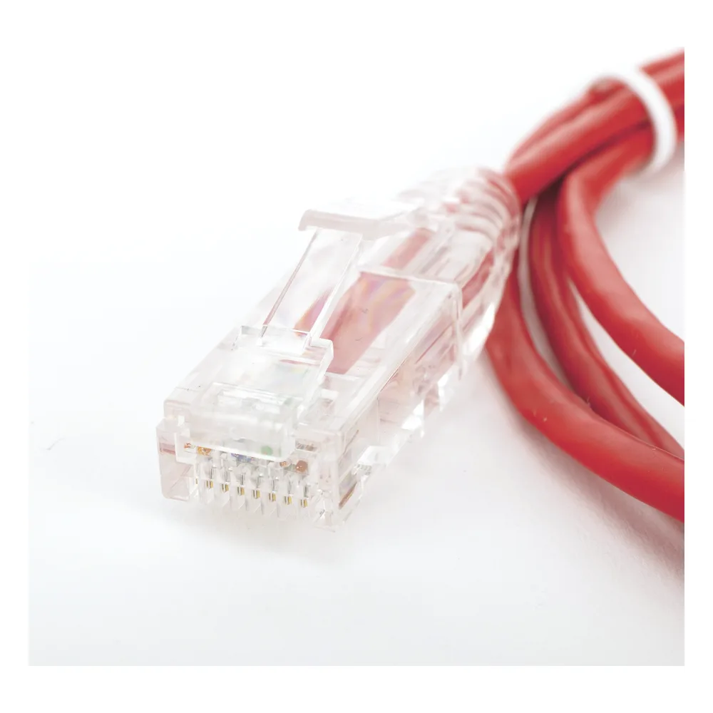 Cable de Parcheo Slim UTP Cat6 - 1.5 Metros (4.92 Pies) Rojo Diámetro Reducido (28 AWG) – vista 5