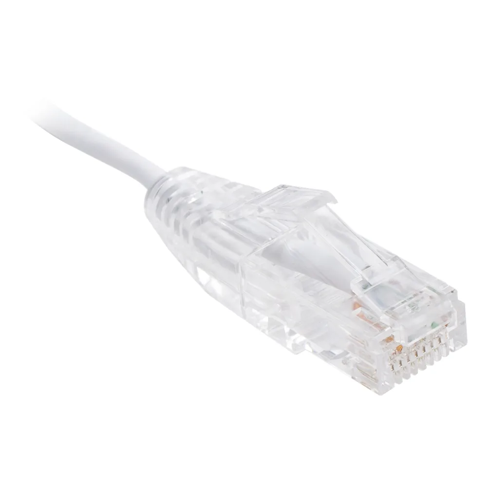Cable de Parcheo Slim UTP Cat6 - 2 Metros (6.56 Pies) Blanco Diámetro Reducido (28 AWG) – vista 2