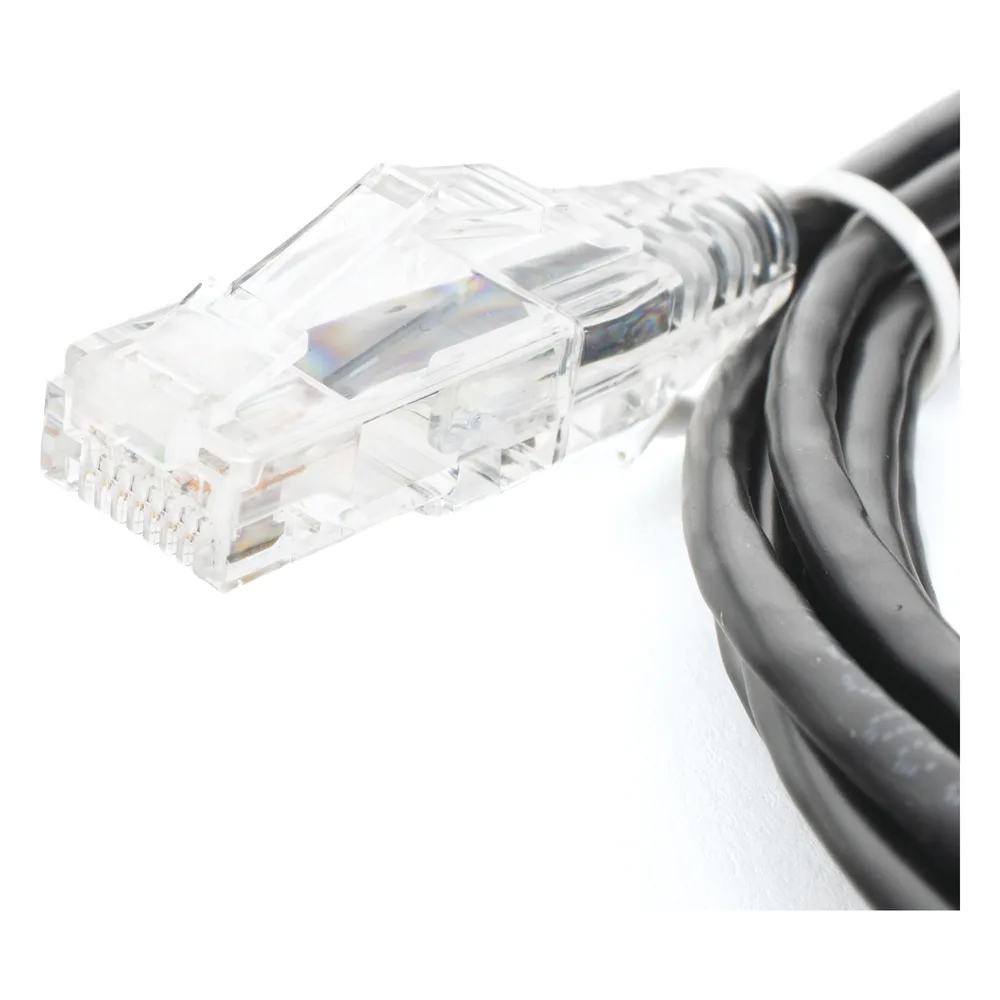Cable de Parcheo Slim UTP Cat6 - 3 Metros (9.84 Pies) Negro Diámetro Reducido (28 AWG) – vista 3